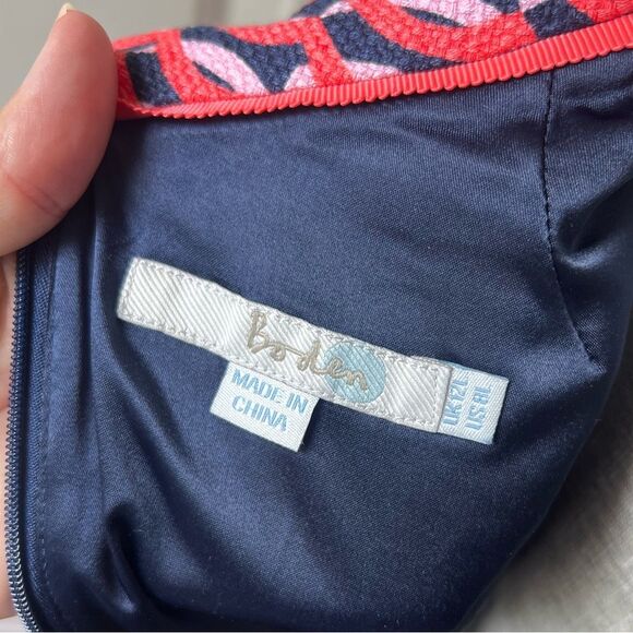 BODEN | Martha Dress in Conker Trellis 8 Long - Picture 5 of 6